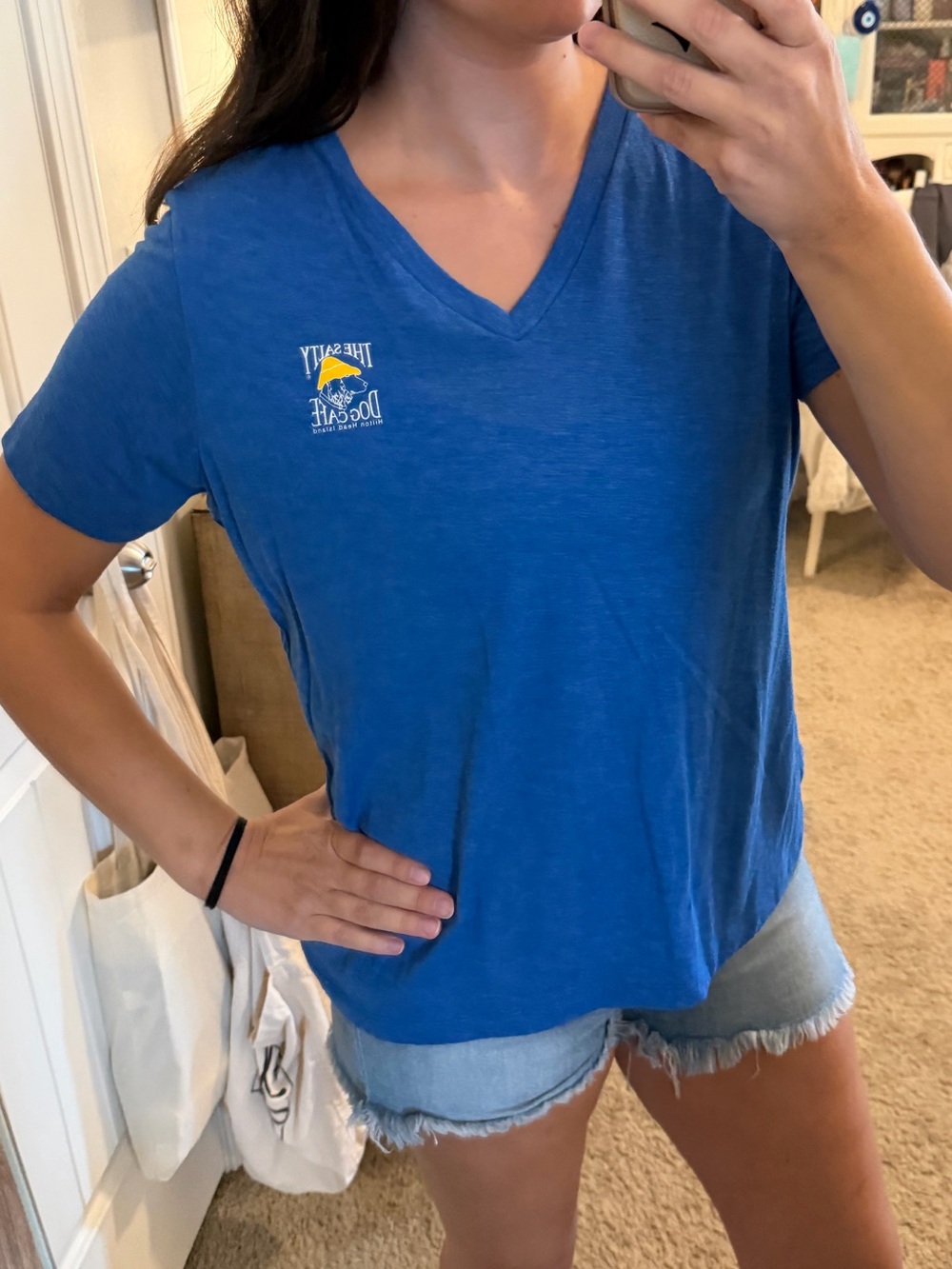 The Salty Dog Cafe Women’s V-Neck Tshirt